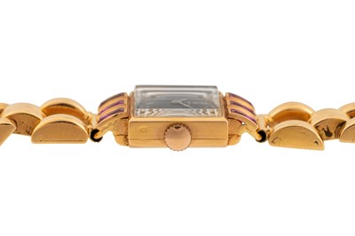 Lot 448 - Lady's Sigma 18k Gold Cocktail Bracelet Watch