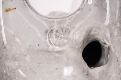 Lot 158 - Soviet Agitation or Propaganda Porcelain Inkwell, (attributed) Lomonosov Factory