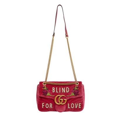 Lot 3 - Gucci Fuchsia Marmont Large Shoulder Bag