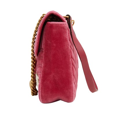 Lot 3 - Gucci Fuchsia Marmont Large Shoulder Bag