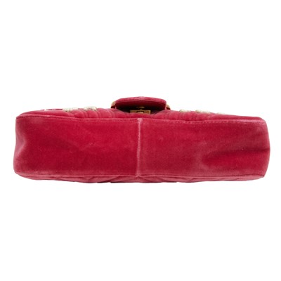 Lot 3 - Gucci Fuchsia Marmont Large Shoulder Bag