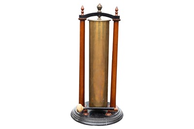Lot 196 - A WWI trench art shell case dinner gong