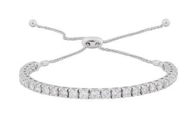 Lot 228 - A diamond line bracelet