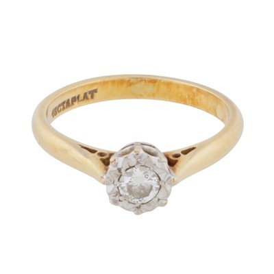 Lot 278 - A diamond single stone ring