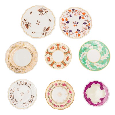 Lot 66 - Worcester porcelain, plates, circa 1804-1850