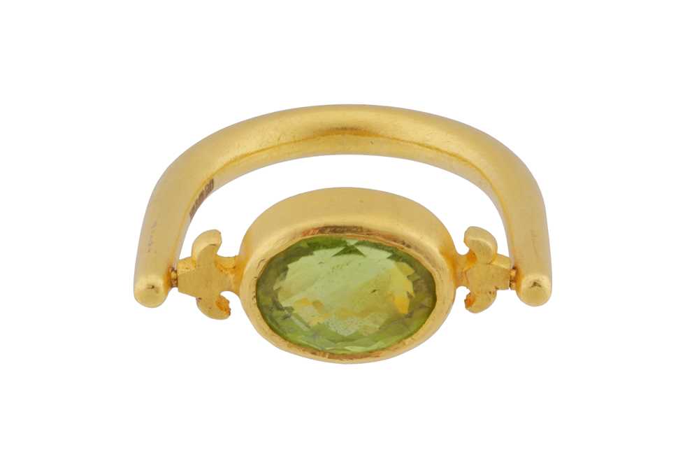 Lot 113 - A peridot ring, circa 2008