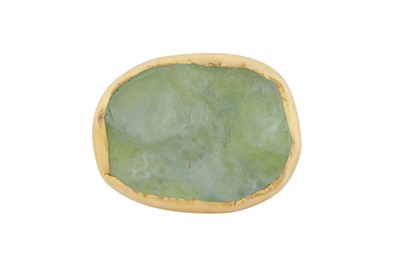 Lot 107 - A green beryl single-stone ring, circa 2011