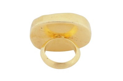 Lot 107 - A green beryl single-stone ring, circa 2011
