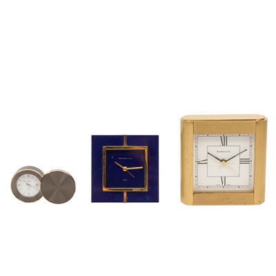 Lot 221 - Two Tiffany & Co. desk clocks