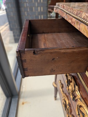 Lot 1 - Royal Interest, formerly the property of Queen Mary - A Louis XVI ormolu mounted walnut commode