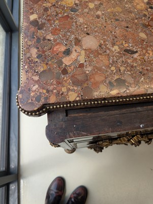 Lot 1 - Royal Interest, formerly the property of Queen Mary - A Louis XVI ormolu mounted walnut commode