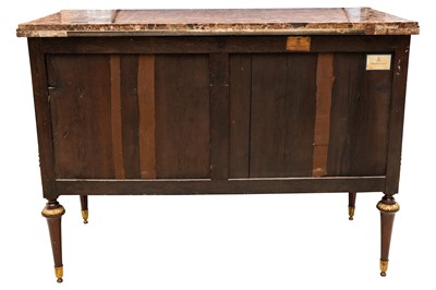 Lot 1 - Royal Interest, formerly the property of Queen Mary - A Louis XVI ormolu mounted walnut commode