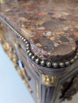 Lot 1 - Royal Interest, formerly the property of Queen Mary - A Louis XVI ormolu mounted walnut commode