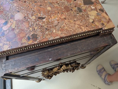 Lot 1 - Royal Interest, formerly the property of Queen Mary - A Louis XVI ormolu mounted walnut commode