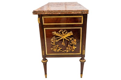 Lot 1 - Royal Interest, formerly the property of Queen Mary - A Louis XVI ormolu mounted walnut commode