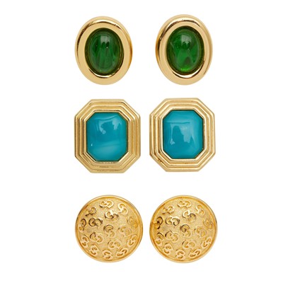 Lot 556 - Christian Dior Clip On Earring Collection