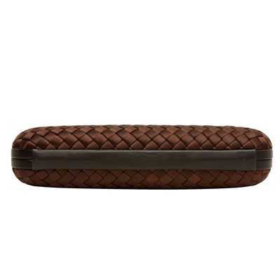 Lot 107 - Bottega Veneta Brown Intrecciato Knot Clutch