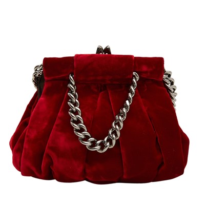 Lot 41 - Christian Louboutin Red Frame Bag