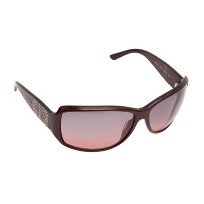 Lot 540 - Bvlgari Purple Embellished Shield Sunglasses