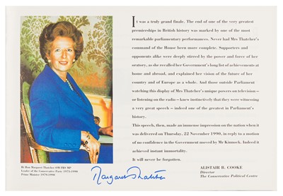 Lot 526 - Thatcher (Margaret)