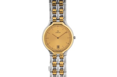 Lot 435 - Men's Omega Steel and Gold Bracelet Watch