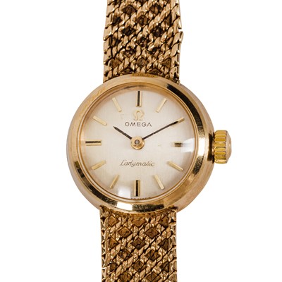 Lot 441 - Ladies Gold Omega Bracelet Watch
