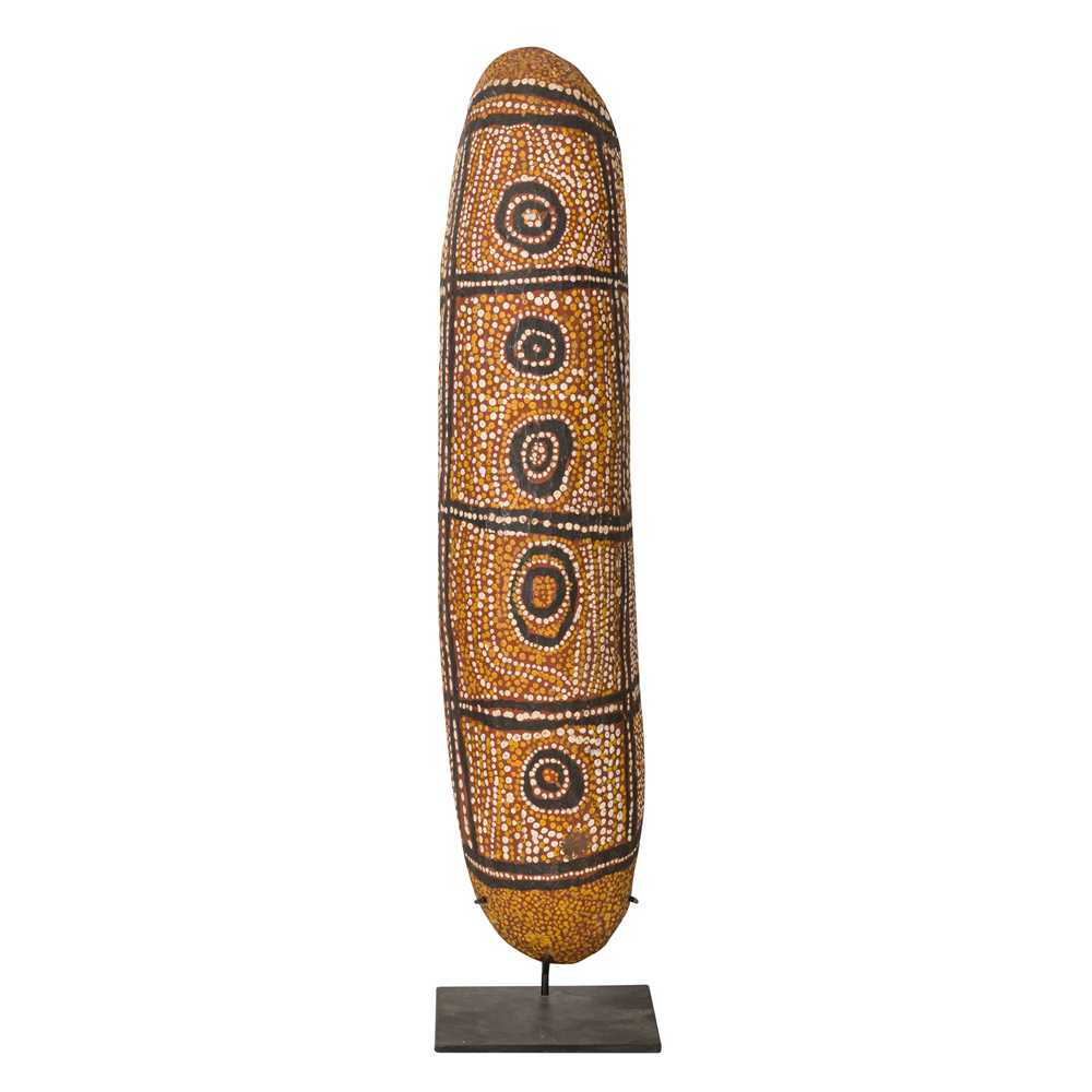 Coolamon Sign Lot 429 - An Aboriginal coolamon