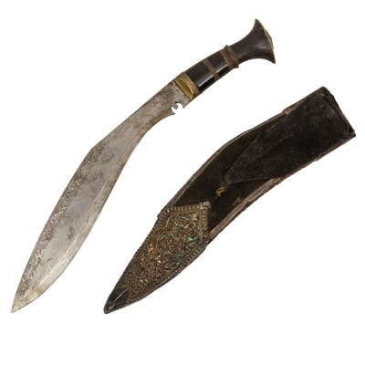 Lot 190 - A Nepalese kukri knife
