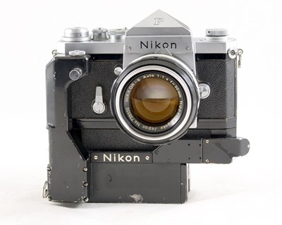 Lot 291 - Nikon F with F-36 Motor Drive & Nikkor 50mm f1.4 Lens.