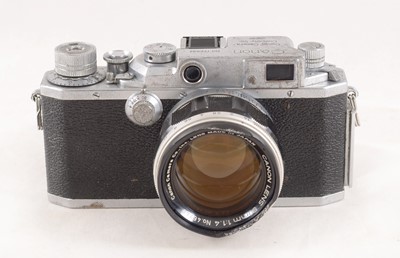 Lot 233 - Canon IVSBII Rangefinder Camera with 50mm F1.4 Lens.