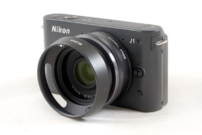 Lot 304 - Black Nikon J1 Mirrorless Digital Compact Camera.