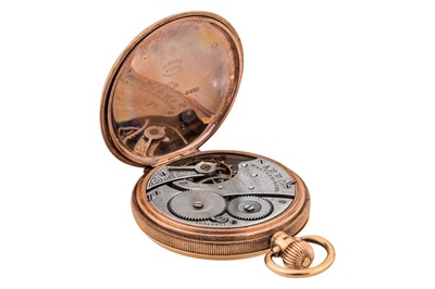 Lot 481 - Waltham - 9k Gold Full Hunter Pocket Watch