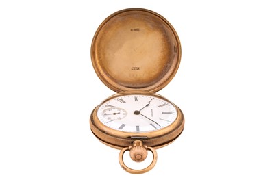 Lot 481 - Waltham - 9k Gold Full Hunter Pocket Watch