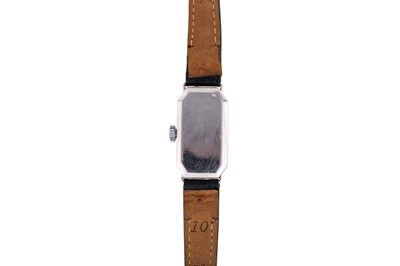 Lot 458 - Lady's Art Deco Platinum and Diamond Cocktail Watch