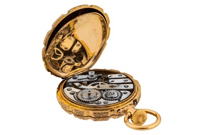 Lot 473 - C. Marcks & Co - 18k Gold Full Hunter Fob Watch