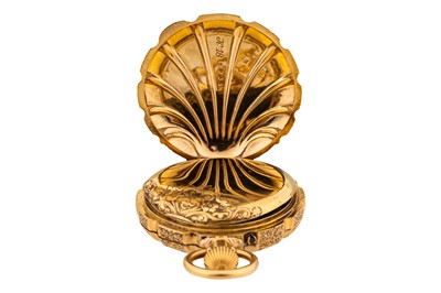 Lot 473 - C. Marcks & Co - 18k Gold Full Hunter Fob Watch