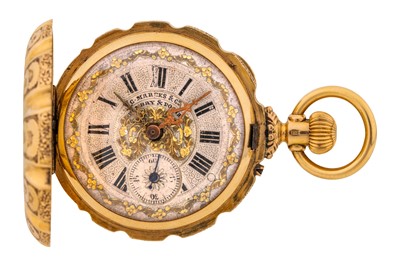 Lot 473 - C. Marcks & Co - 18k Gold Full Hunter Fob Watch