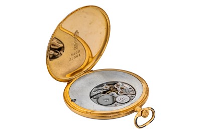 Lot 466 - Movado - 18k Gold and Enamelled Open Faced Chronometer Pocket Watch