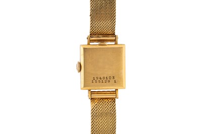 Lot 445 - Universal - Lady's 18k Gold Bracelet Watch