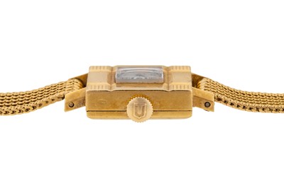 Lot 445 - Universal - Lady's 18k Gold Bracelet Watch