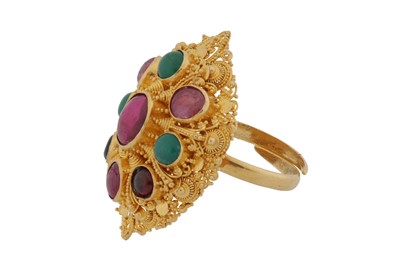 Lot 116 - A multi gem-set ring