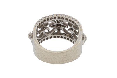Lot 143 - A diamond and sapphire ring, circa 2005