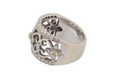 Lot 143 - A diamond and sapphire ring, circa 2005