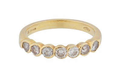 Lot 252 - A half eternity ring