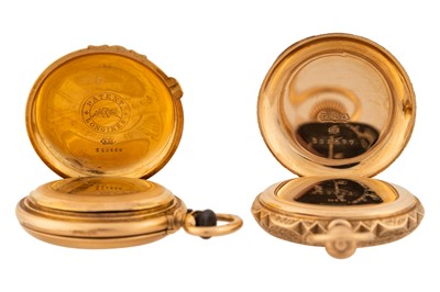 Lot 478 - Longines & Waltham - Two Gold Full Hunter Pocket Watches