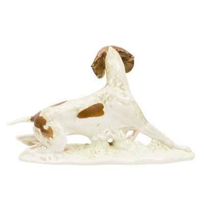 Lot 16 - Lorenz Hutschenreuther porcelain figure of a gun dog