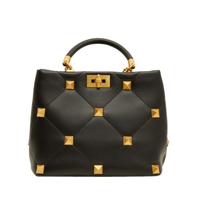 Lot 180 - Valentino Black Medium Roman Stud Tote