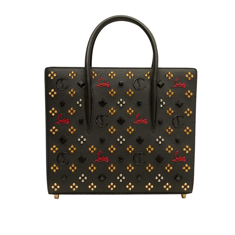 Lot 178 - Christian Louboutin Black Paloma Medium Top Handle Bag