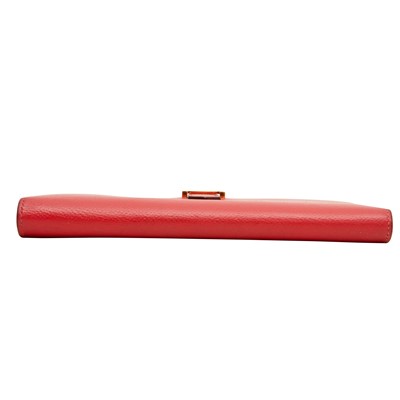 Lot 33 - Hermes Red Epsom Bearn Wallet