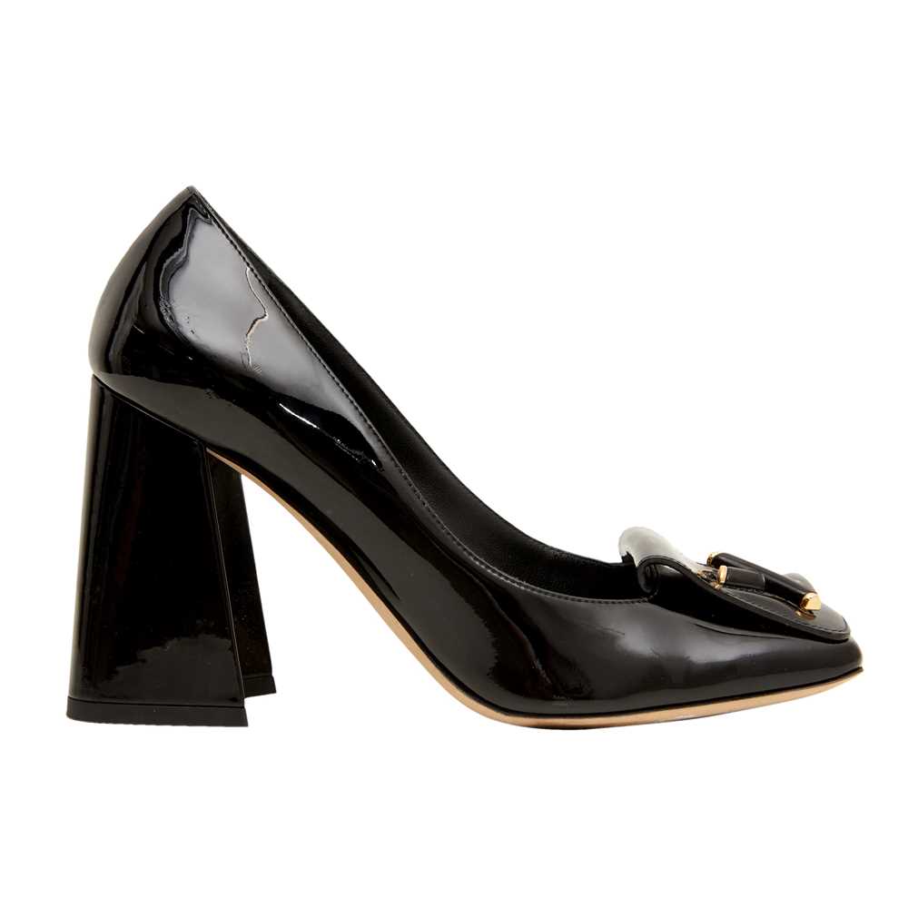 Lot 169 - Louis Vuitton Black Shake Heeled Pump - Size 36.5